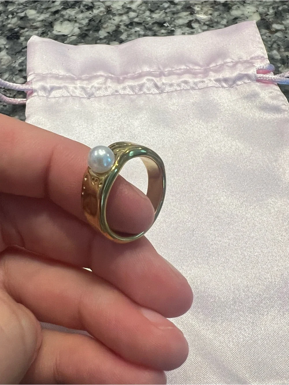 Louise Carter Gold Pearl Ring